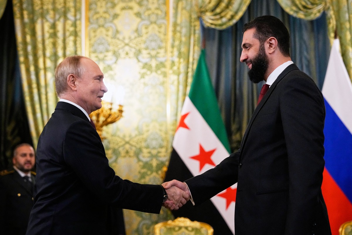 Vladimir Putin last week rolled out the red carpet for Syria’s interim President Ahmad Al-Sharaa. (AFP)