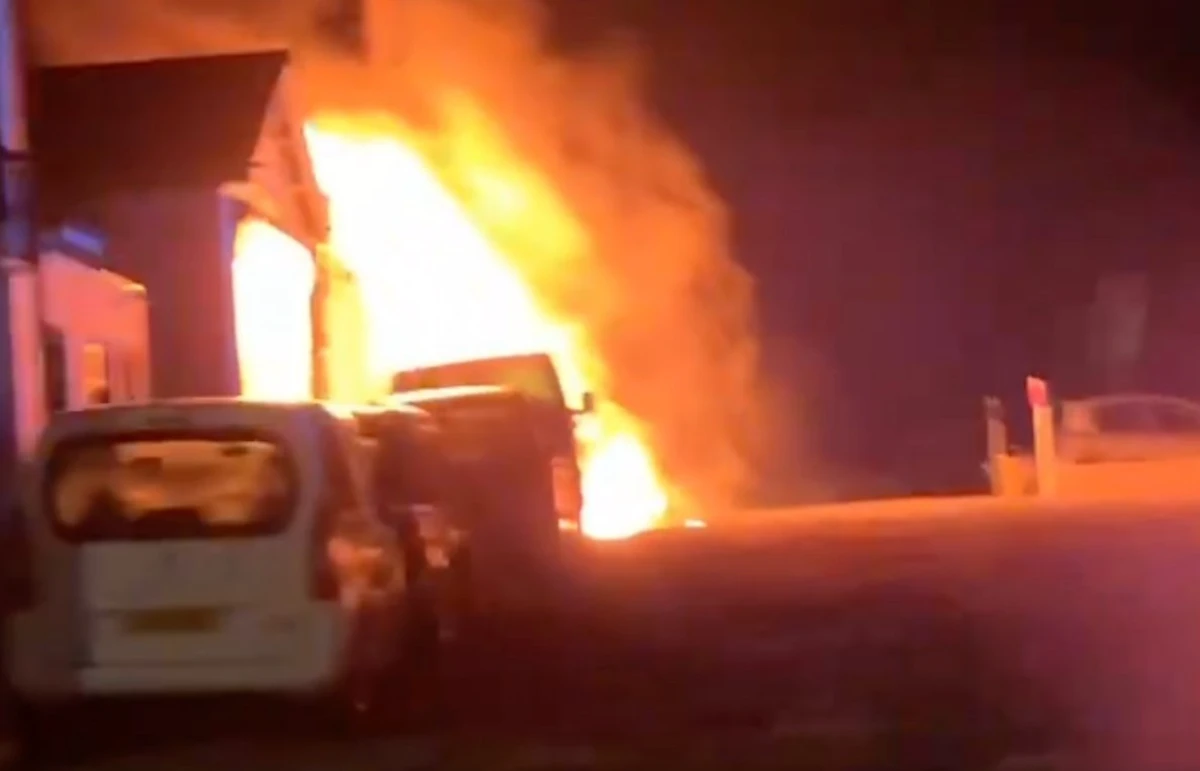 UK police probe fire at mosque as ‘hate crime’