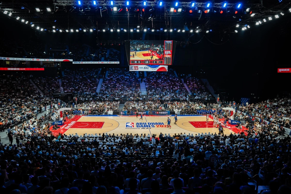 The New York Nicks recorded back-to-back wins over the Philadelphia 76ers at the Abu Dhabi Games 2025. (Supplied)
