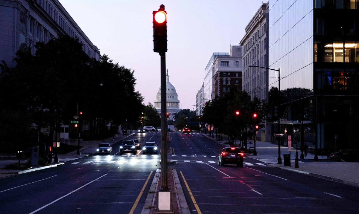 A view of North Capitol Street and the US Capitol's rotunda as the US government continues its shutdown on October 6, 2025, in Washington, DC. (AFP)