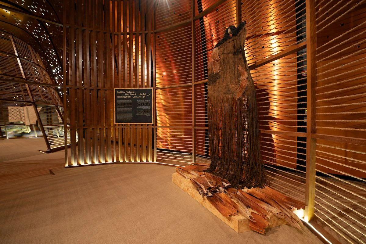 “Baseqat: The Palm Tree,” an exhibition exploring the cultural heritage and creative legacy of the date palm, considered a symbol of the history and identity of the Arabian Peninsula, has opened in Dhahran at the King Abdulaziz Center for World Culture, also known as Ithra. (Supplied)