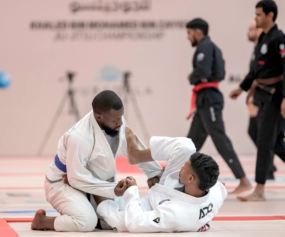 The final round of Khaled bin Mohamed bin Zayed Jiu-Jitsu Championship in Abu Dhabi will conclude on Sunday. (UAEJJF)