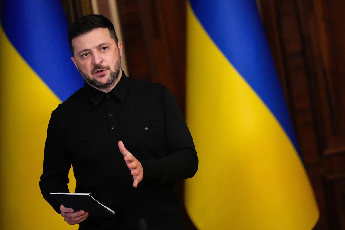 Ukraine's President Volodymyr Zelensky said the main topics of his Washington visit will be air defense and long-range capabilities. (AP)