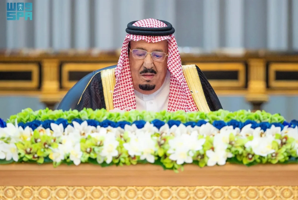 King Salman chaired the cabinet session in Riyadh. (SPA)