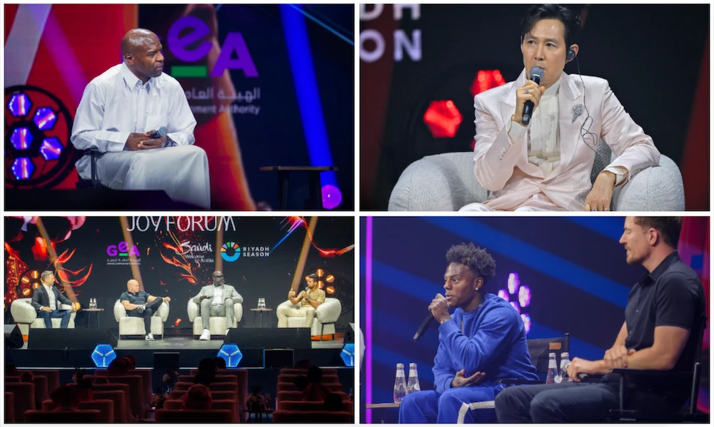 The first day of Joy Forum 2025 kicked off Thursday at the SEF Arena in Boulevard City, bringing together global leaders, athletes, creators and decisionmakers to explore the future of entertainment and Saudi Arabia’s expanding role in the sector. (Supplied)