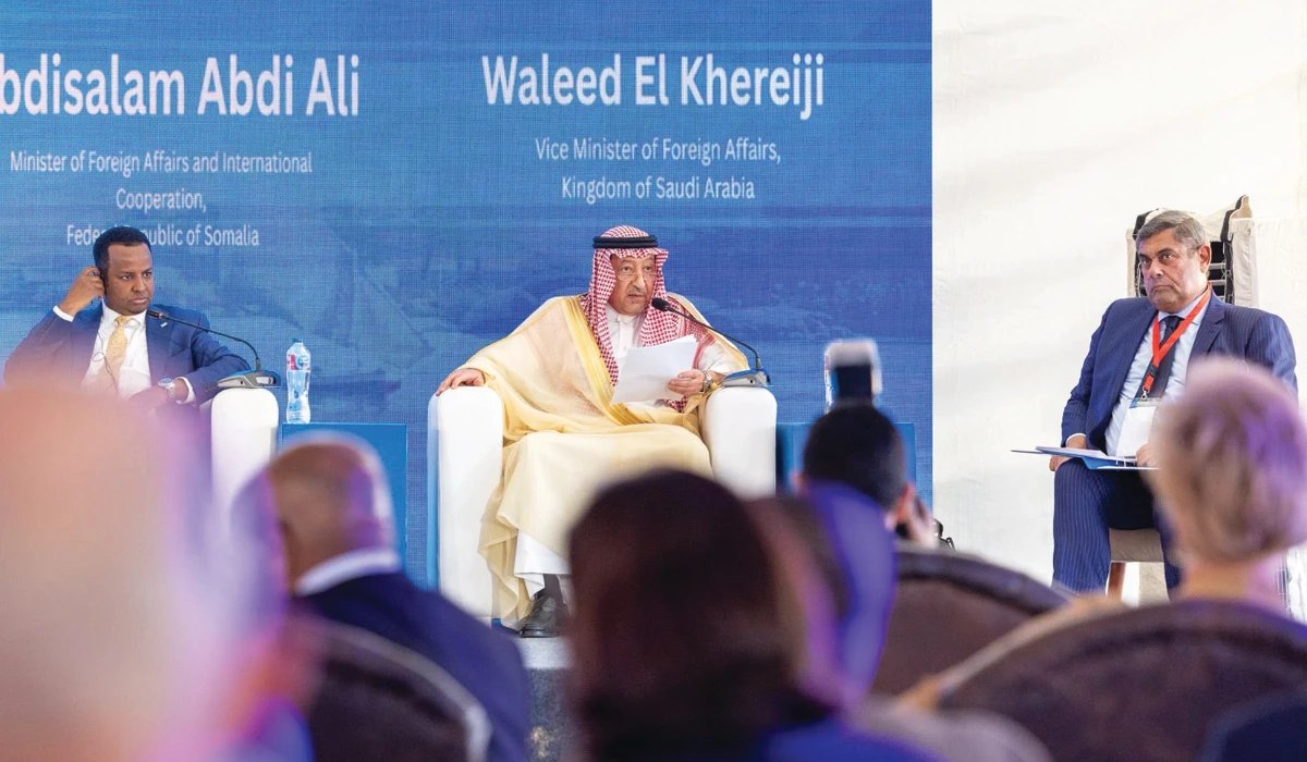 Waleed Elkhereiji, Saudi Vice Foreign Minister, attended the fifth Aswan Forum in Egypt on behalf of Foreign Minister Prince Faisal bin Farhan. (Supplied)