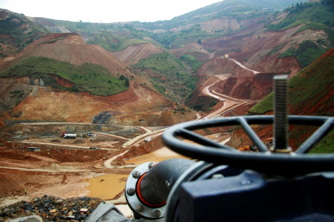 A general view of an open pit at Twangiza gold mine in eastern Congo, in 2011. (Reuters/File)
