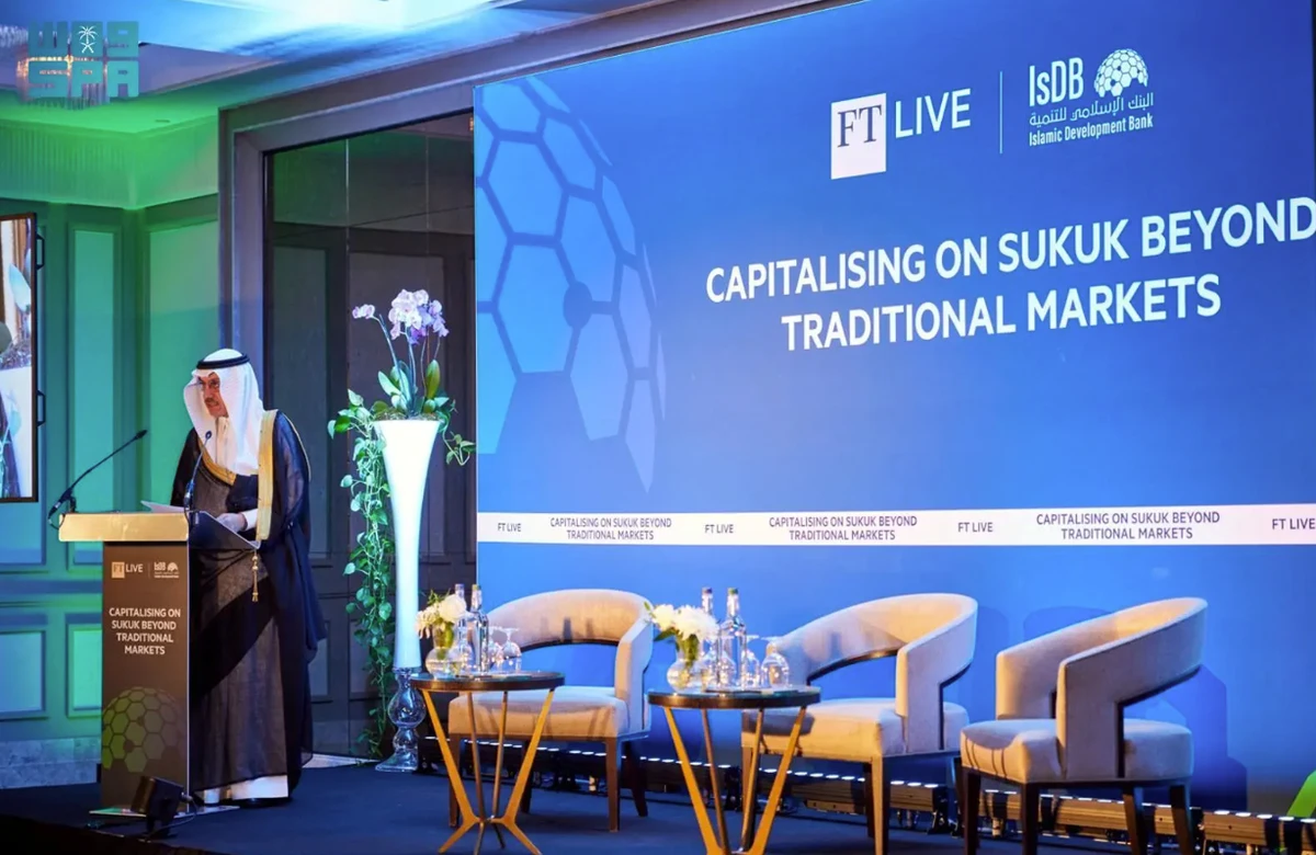 Islamic Development Bank Chairman Mohammed Al-Jasser Speaking at the Global Sukuk Summit 2025. SPA