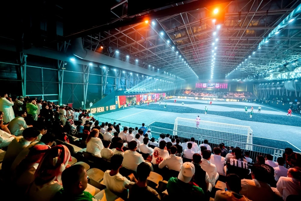 The first round of the Kings League MENA tournament kicked off on Friday night as part of Riyadh Season 2025. (Supplied)