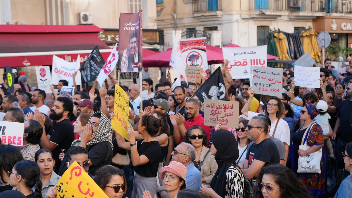 Hundreds protest in Tunisia’s capital over worsening pollution crisis