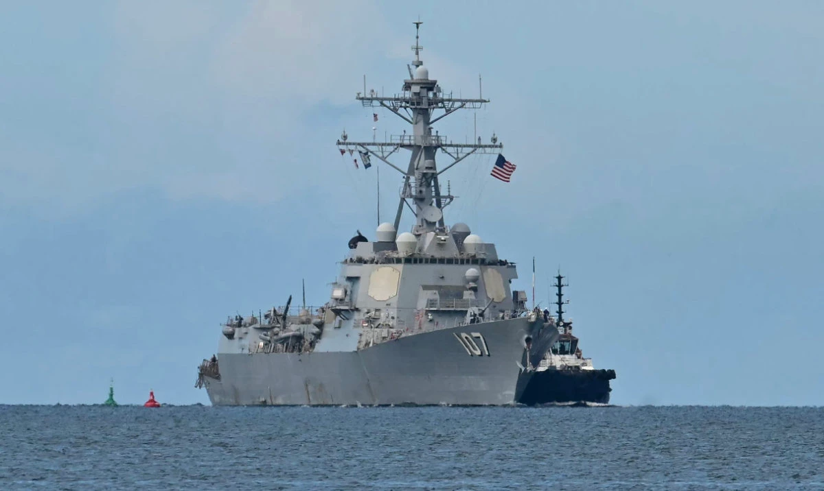The USS Gravely is one of several warships Washington deployed to the Caribbean as part of an anti-drugs campaign that Venezuela sees as a front for trying to topple President Nicolas Maduro. (AFP)