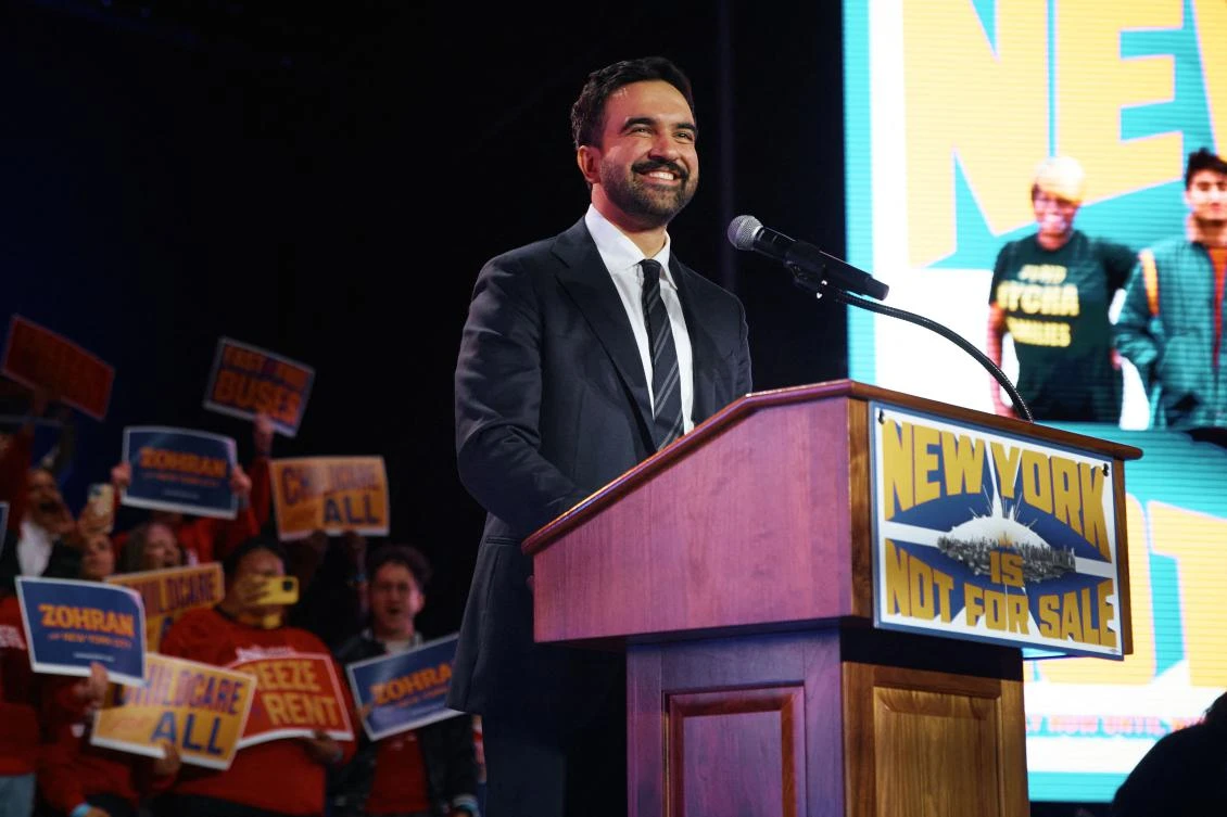 New York mayoral candidate Zohran Mamdani rallies voters with support from Bernie Sanders and AOC