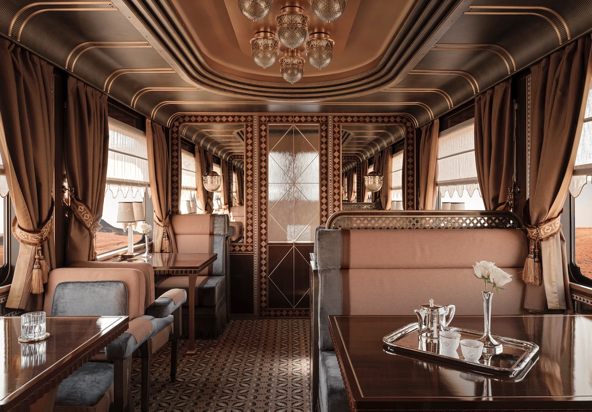 The train will feature 31 private suites, two presidential suites, and two restaurant cars. Supplied