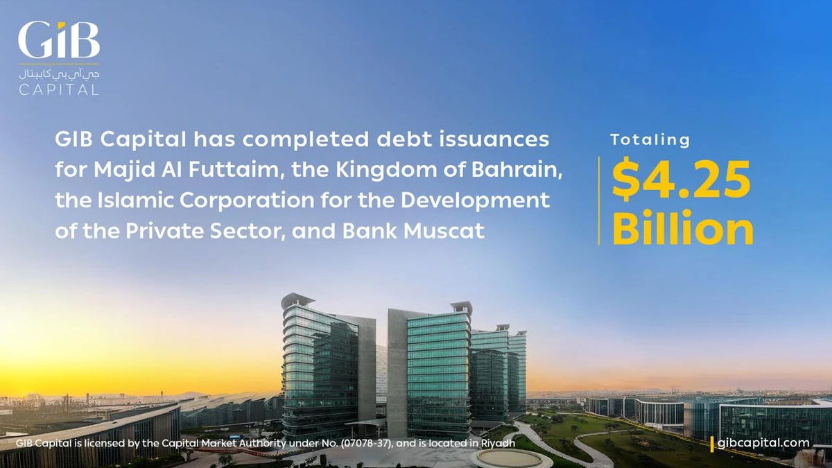 GIB Capital completes $4.25bn debt issuances