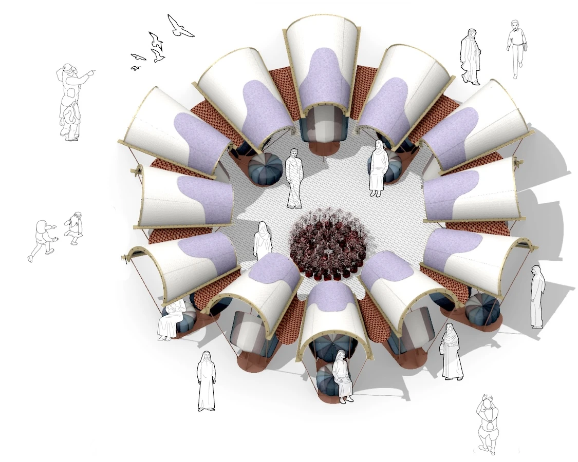 A rendering of 'Flamenco Essence - The Lavender Pavilion.' (Supplied)