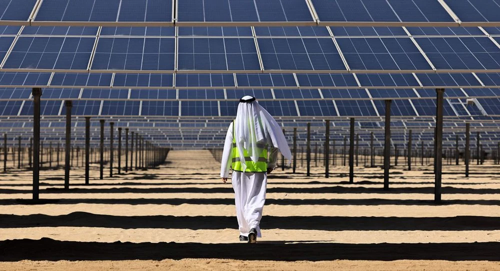 Saudi Arabia is considered the most prominent example of leadership when it comes to renewable energy in the Middle East. (AFP)