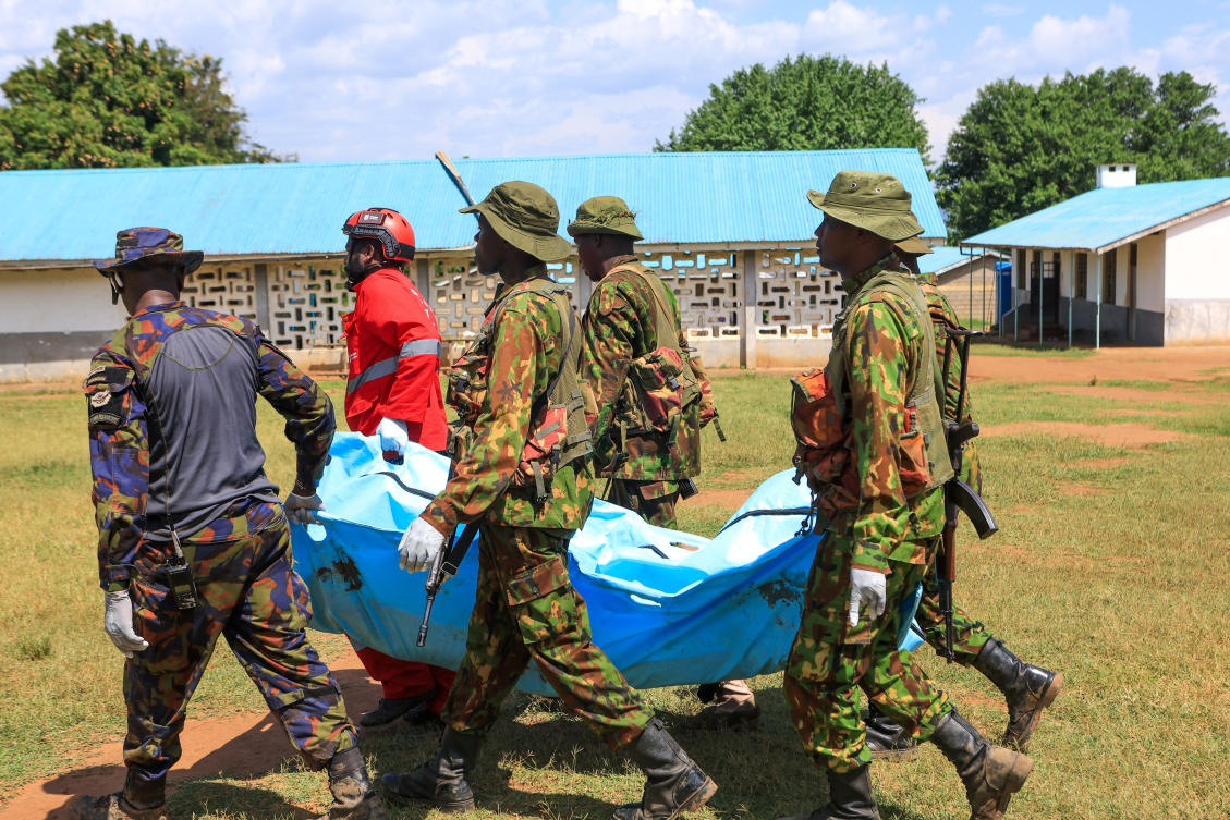 Kenya’s Interior Minister Kipchumba Murkomen said 25 people are still missing and that the government had intensified the search mission, with the death toll now rising to 26. (AP)