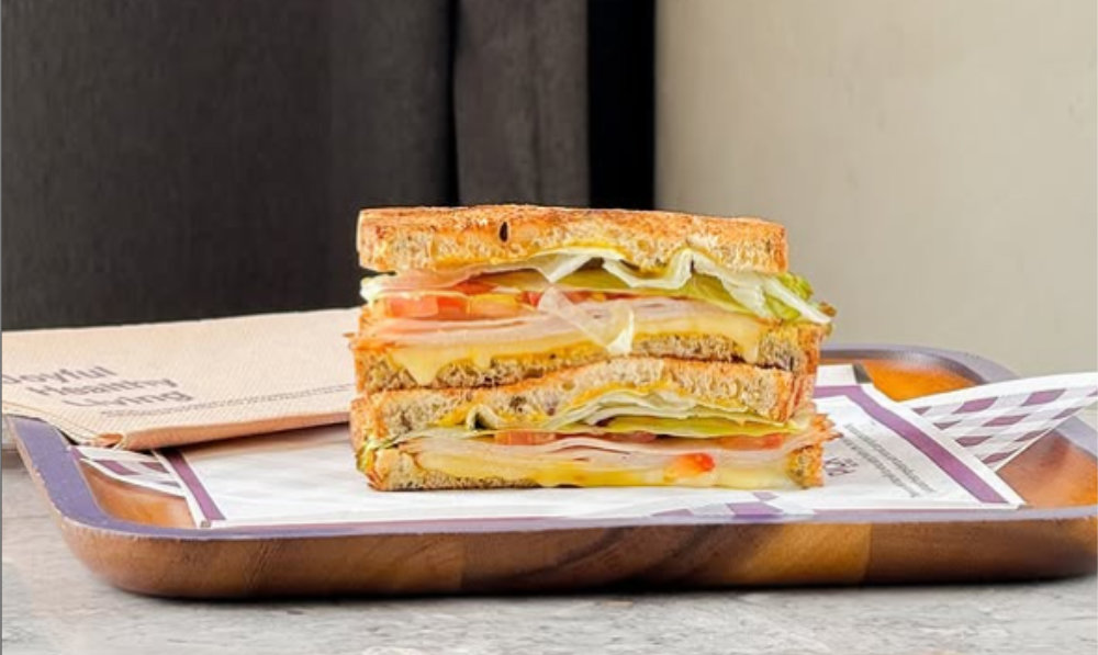 Turkey veggies sandwich at Pick. (@pick_saudi on Instagram)