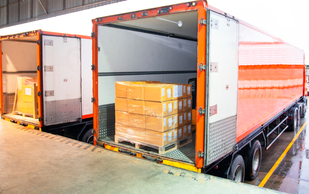 Freight transport and courier services saw the largest gain over the week. Shutterstock