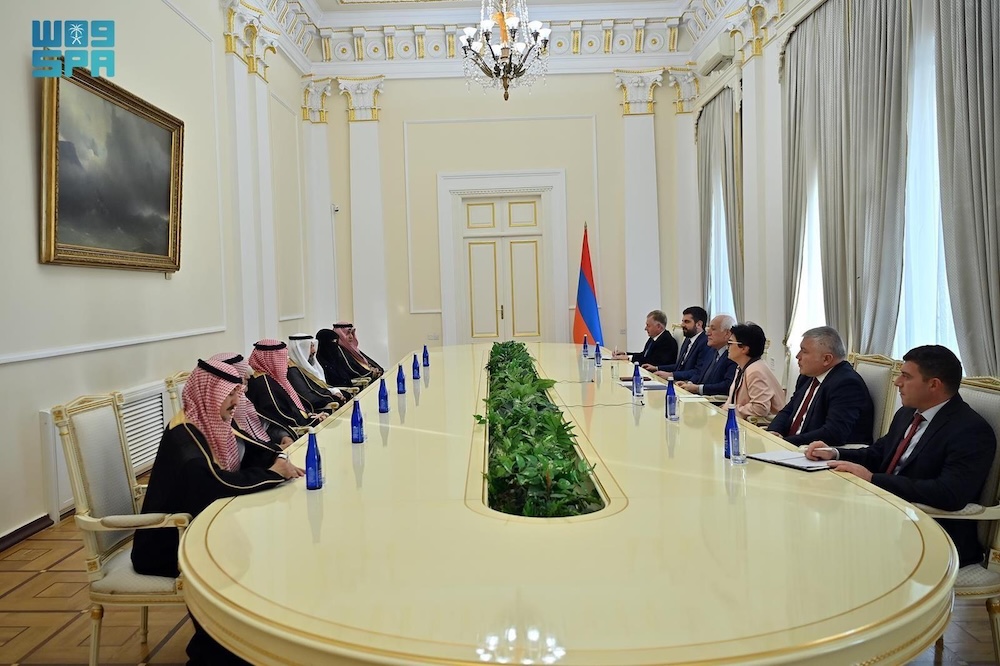 The two sides reviewed Saudi-Armenian relations and discussed ways to strengthen cooperation across all areas. (SPA)