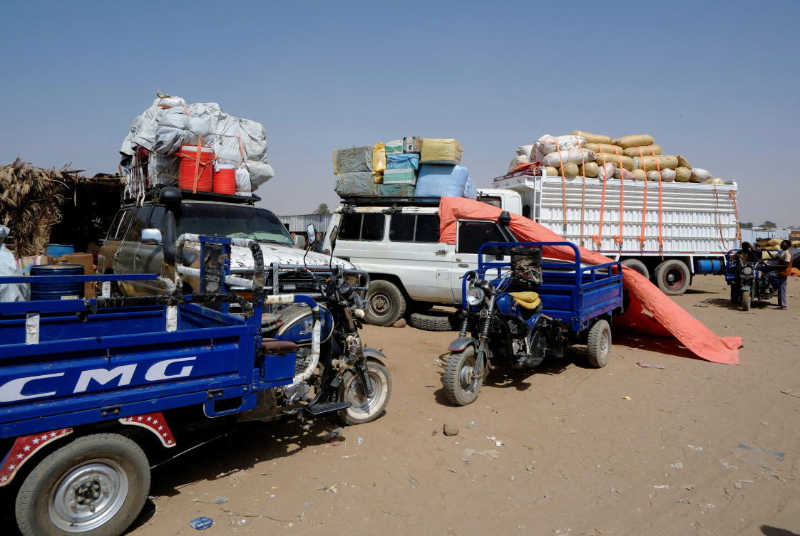Above, trucks transport displaced people from El-Fasher on Nov. 5, 2025. The fall of El-Fasher gave the Rapid Support Forces control of all five state capitals in the vast western region, in addition to parts of the south. (Reuters)
