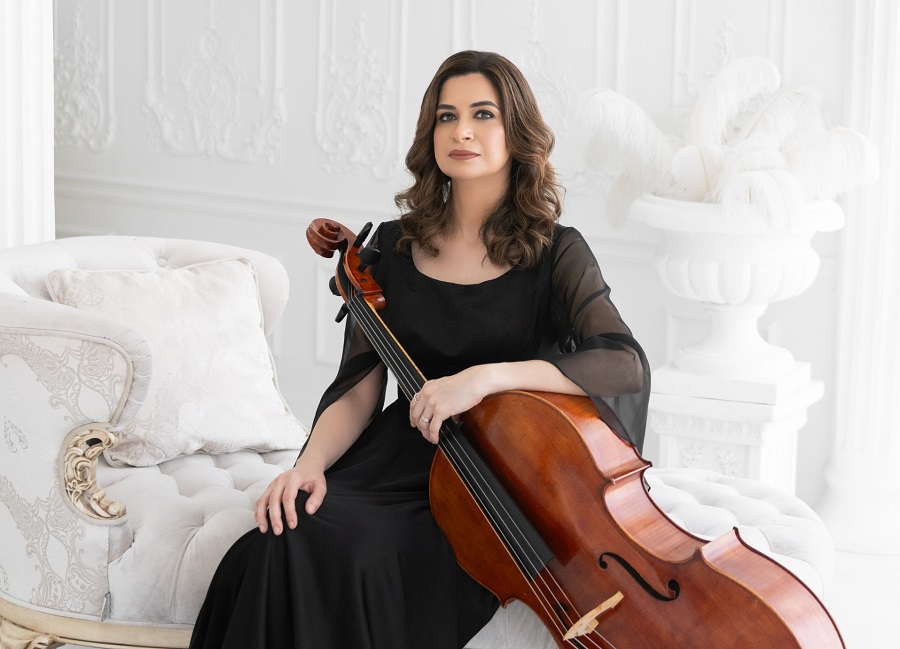 mirati cellist Elham Al-Marzooqi. (Supplied)