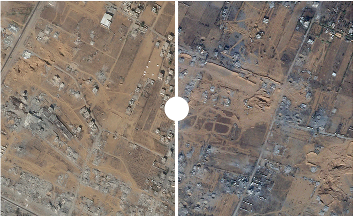 BBC satellite analysis shows Israel razed entire Gaza neighborhoods since ceasefire began