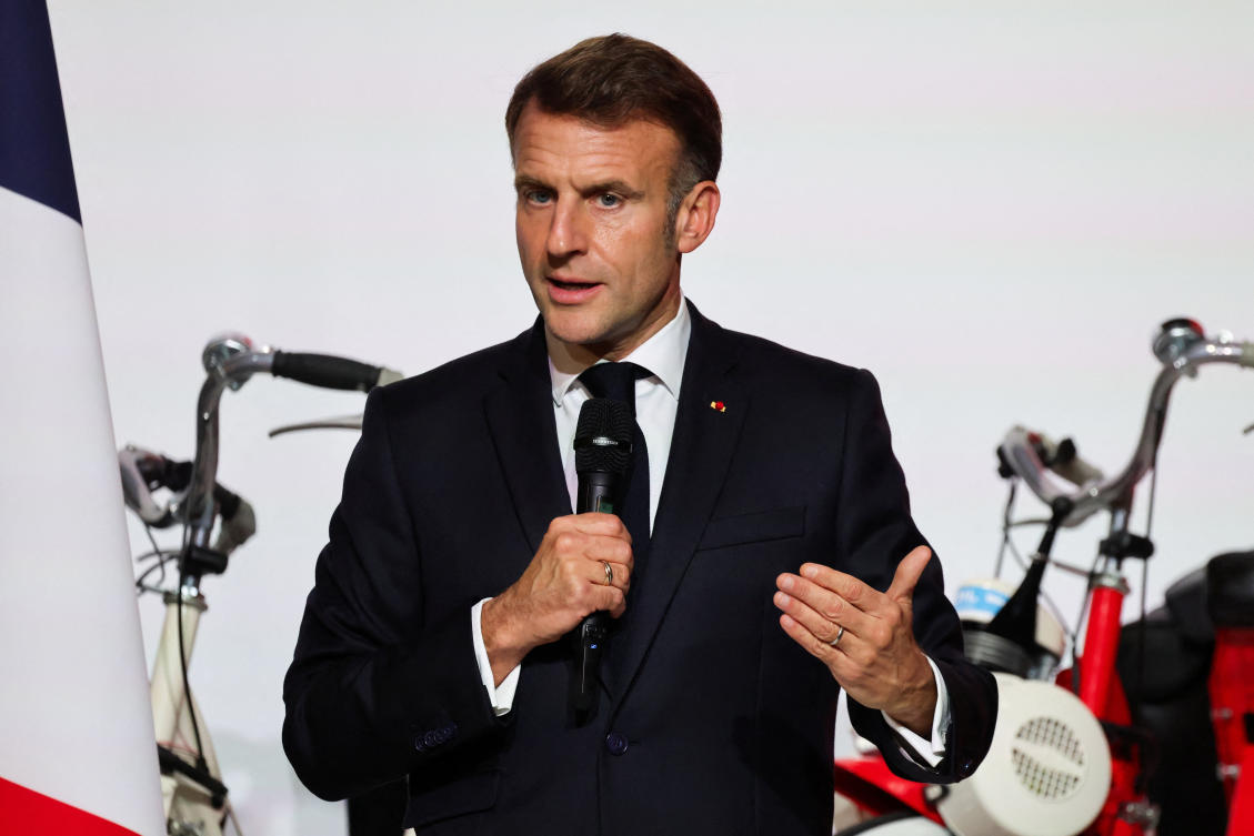 French President Emmanuel Macron thanked everyone who worked for the release ofCamilo Castro in a post on the social media platform X. (Reuters)
