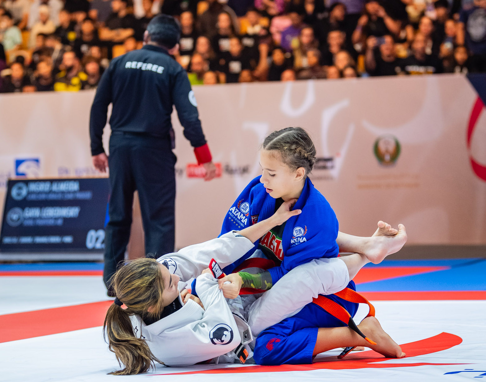 The Abu Dhabi World Youth Jiu-Jitsu Championship kicked off on Sunday at Mubadala Arena. (UAEJJF)