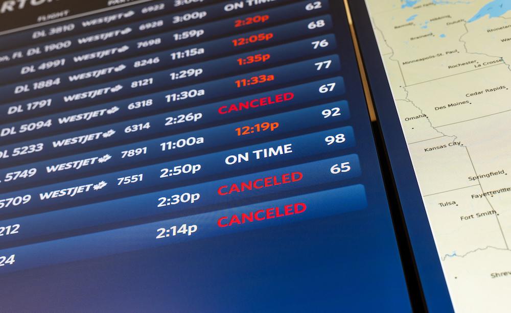 Thousands of US flights were canceled due to understaffing during the shutdown, which stretched into a record 43 days. (AFP)