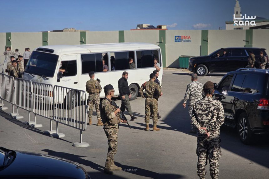 The Syrian Ministry of Interior handed over the individuals and their boats at the coastal Arida Border Crossing. (SANA)