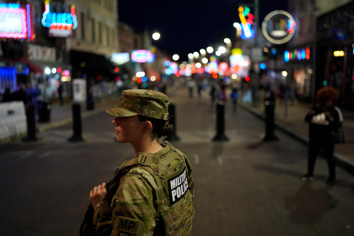 The Memphis lawsuit seeks to stop the troop deployment based on Tennessee state law, unlike the rest, which are based on federal law and the US Constitution. (AP)