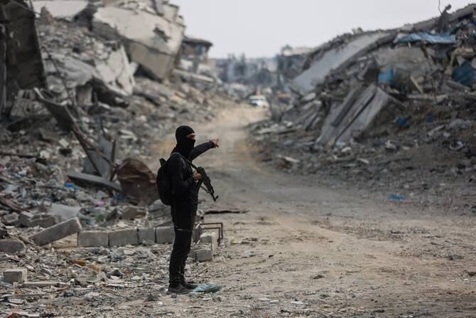 Gaza’s civil defense agency said 22 people were killed in Israeli strikes on Wednesday after Israel’s military announced it was hitting Hamas targets throughout the Palestinian territory. (AFP/File)