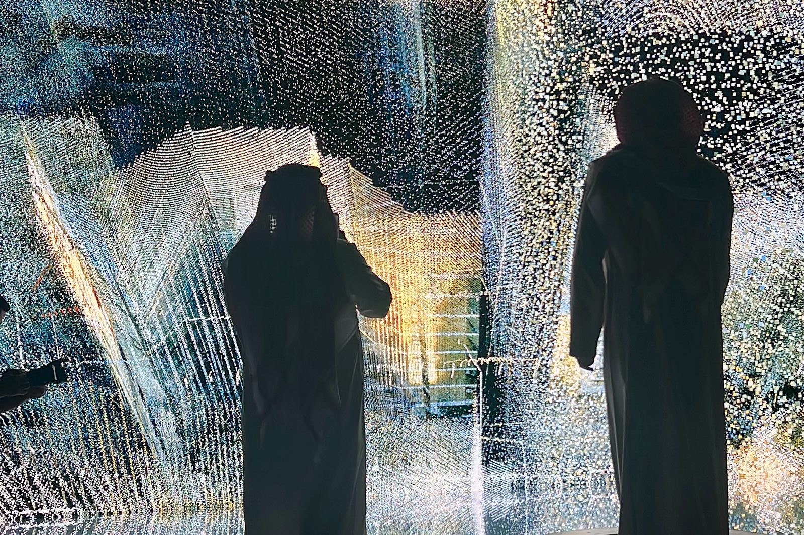 This year's Noor Riyadh festival is illuminating the capital's metro stations with light-inspired artworks. (AN photo)