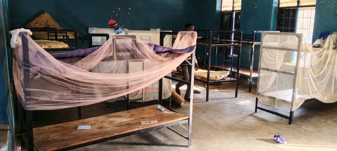 This photo released by the Christian Association of Nigeria shows the dormitories of St. Mary's Catholic Primary and Secondary School after gunmen abducted children and staff in Papiri community in Nigeria.