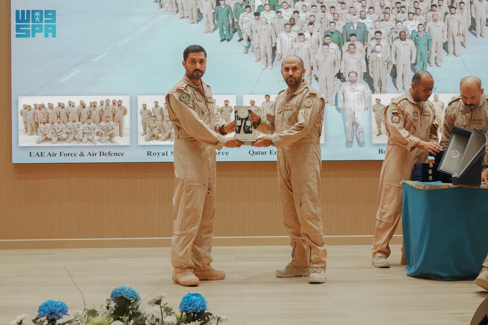 The aerial warfare exercise ATLC-35 has concluded in the UAE with the participation of the Royal Saudi Air Force and the Royal Saudi Air Defense Forces alongside air forces from several allied countries. (SPA)