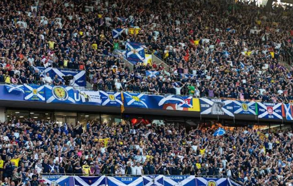 It was not only Hampden Park that was shaking when Scotland scored twice in stoppage time against Denmark on Tuesday to book their place at the World Cup for the first time since 1998. (X/@theawayfans)