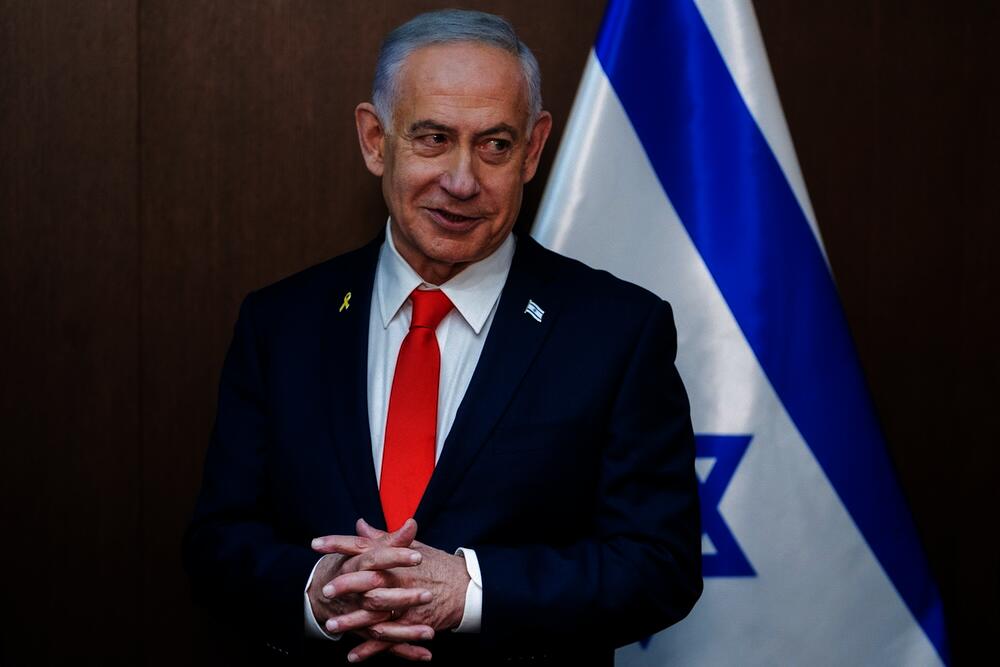 Israeli Prime Minister Benjamin Netanyahu said “we are continuing to strike terrorism on several fronts” as he opened a cabinet meeting. (AFP)