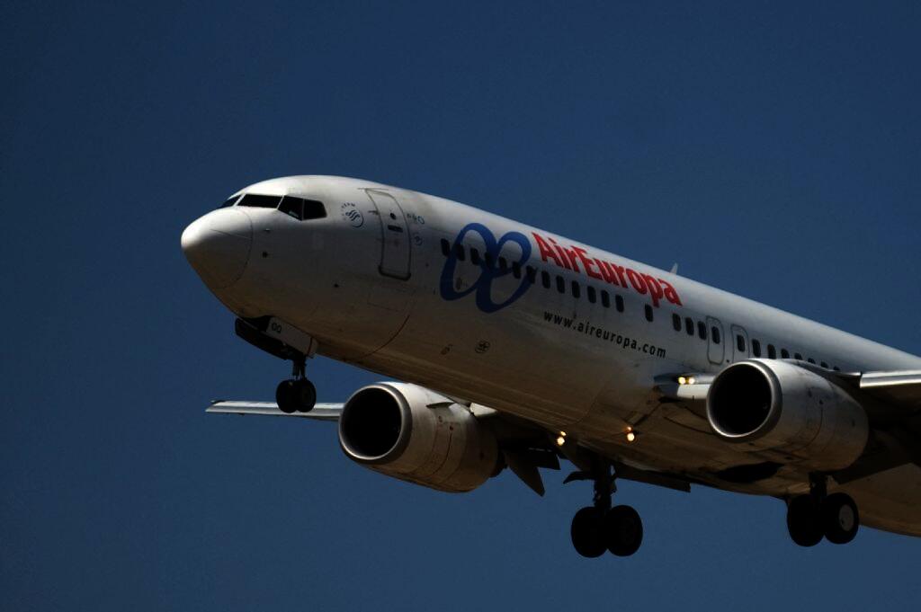 An Air Europa plane takes off from Malaga’s airport. (File / AFP)