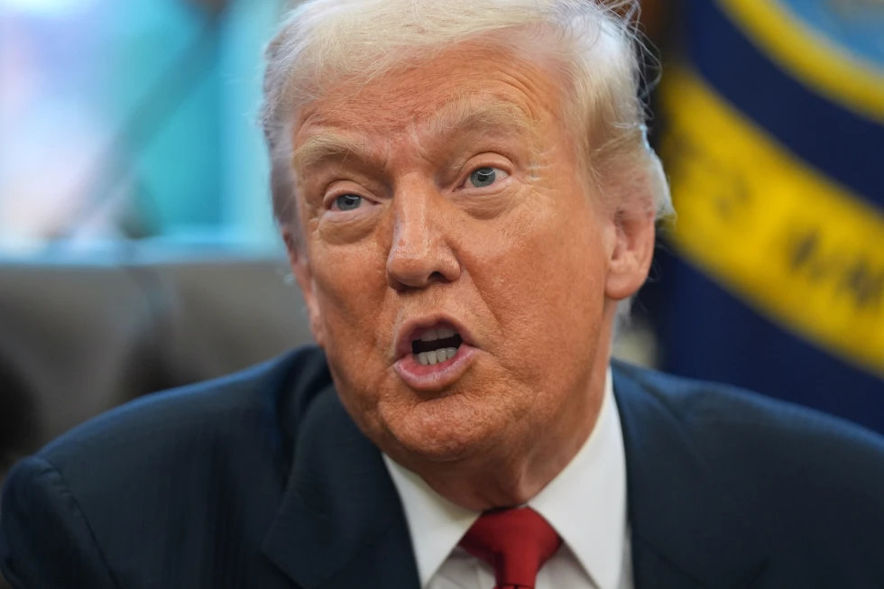 President Donald Trump talks after meeting with New York City Mayor-elect Zohran Mamdani in the Oval Office of the White House, Friday, Nov. 21, 2025, in Washington. (AP)