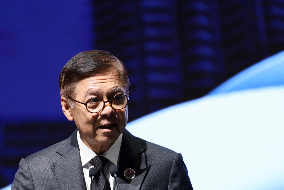 Thailand's Foreign Minister Sihasak Phuangketkeow speaks during a press conference on the sidelines of the 47th ASEAN Summit in Kuala Lumpur, Malaysia. (Reuters)