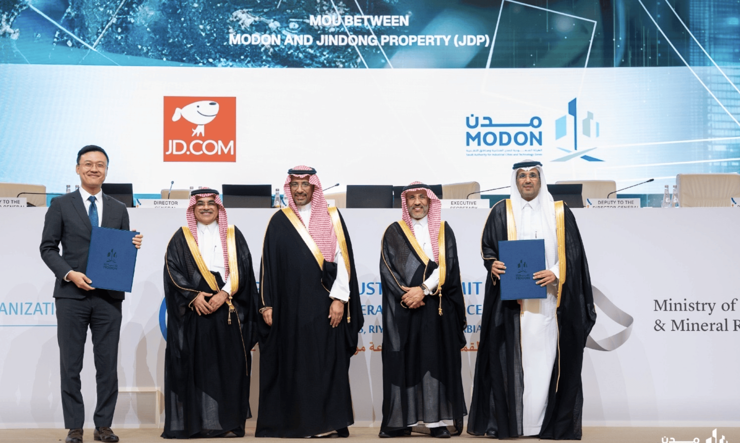The authority signed a contract worth SR100 million with China-based Jingdong. X/@modon_ksa