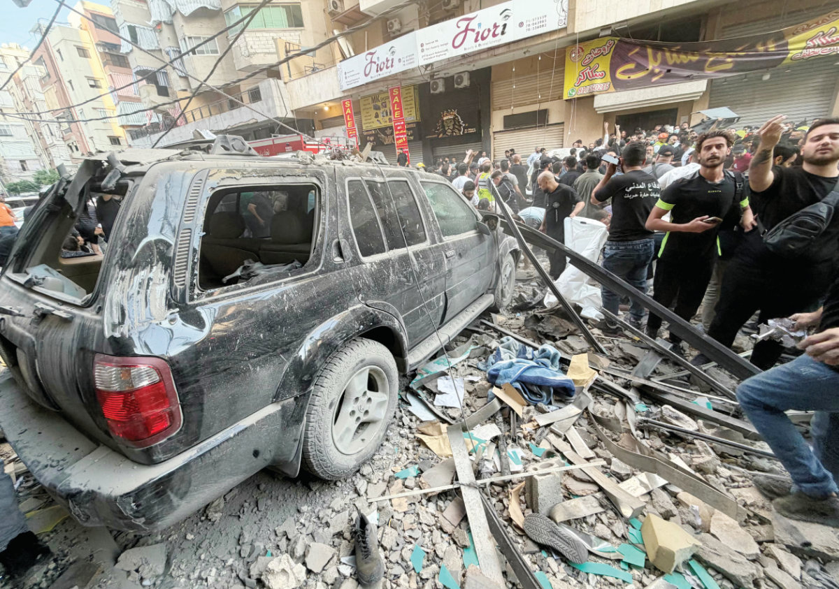 Israel struck Beirut for the first time in months on Nov. 23, main, killing at least five people, including a Hezbollah commander. (AFP)