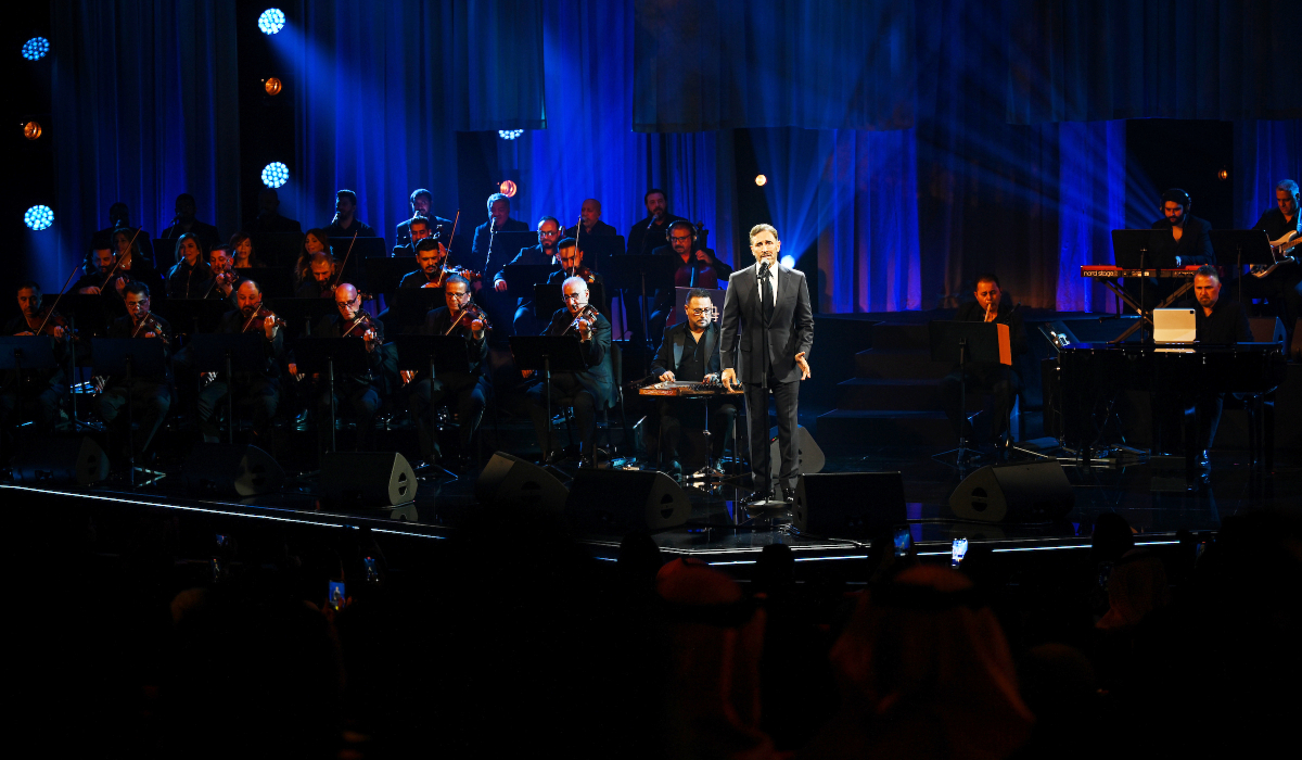 Born Kadim Jabbar Al-Samarai but known by his stage name, Al-Saher, the 68-year-old serenaded the crowd at the fifth annual Bl Fus’ha Festival (Classical Arabic Singing Festival). (Supplied)