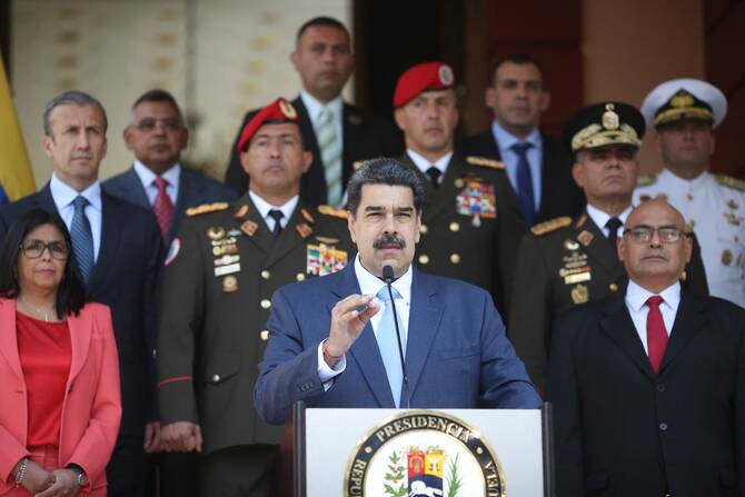 The New York Times reported on Friday that Trump and Maduro had spoken by phone last week and discussed a possible meeting in the United States. (AFP/File)