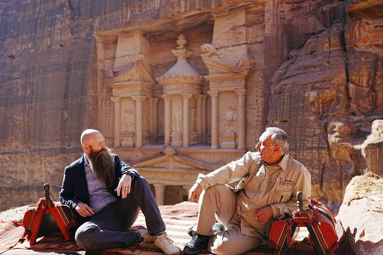 The head of the Petra Development and Tourism Region Authority and US ambassador to Jordan on Saturday discussed prospects for enhanced cooperation, with a focus on sustainable tourism, infrastructure development and projects supporting the local community. (Jordan News Agency)
