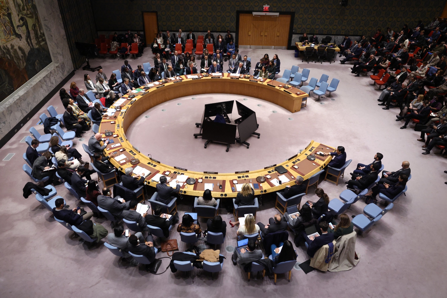 The UNSC on Monday authorized an International Stabilization Force for Gaza by adopting Resolution 2803 (File/AFP)