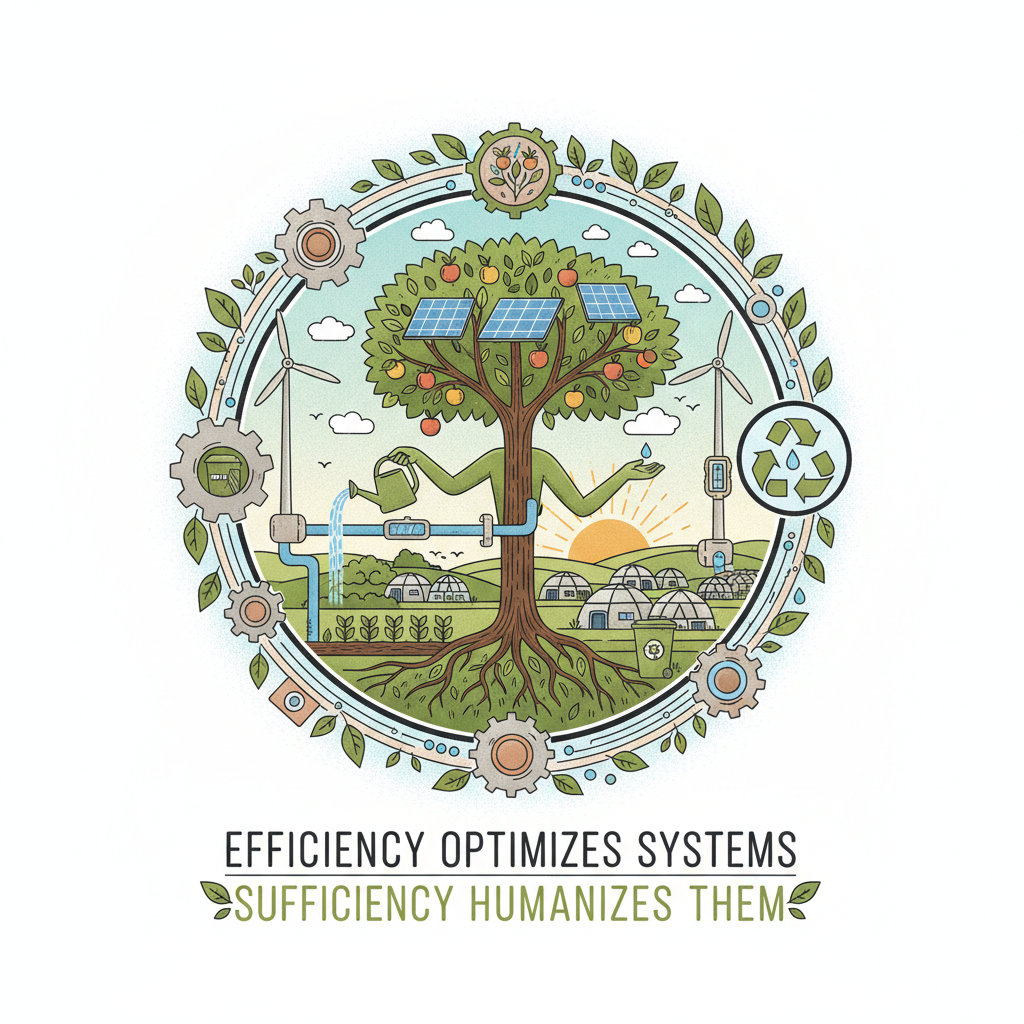 Sustainability begins with sufficiency