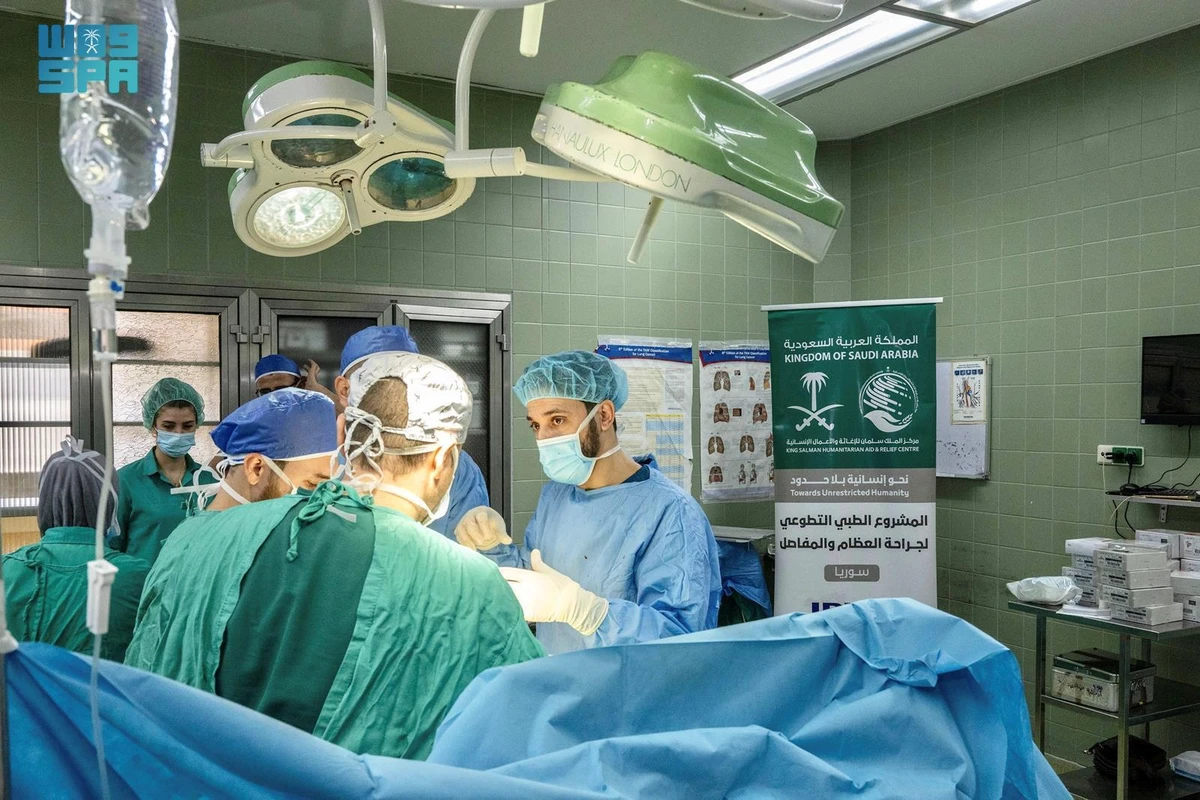 KSrelief implements volunteer orthopedic medical project in Syria's Damascus. (SPA)