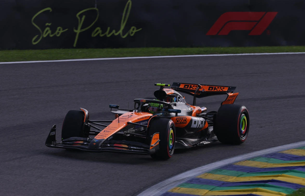 Norris grabs the sprint pole at the Brazilian GP from title rivals